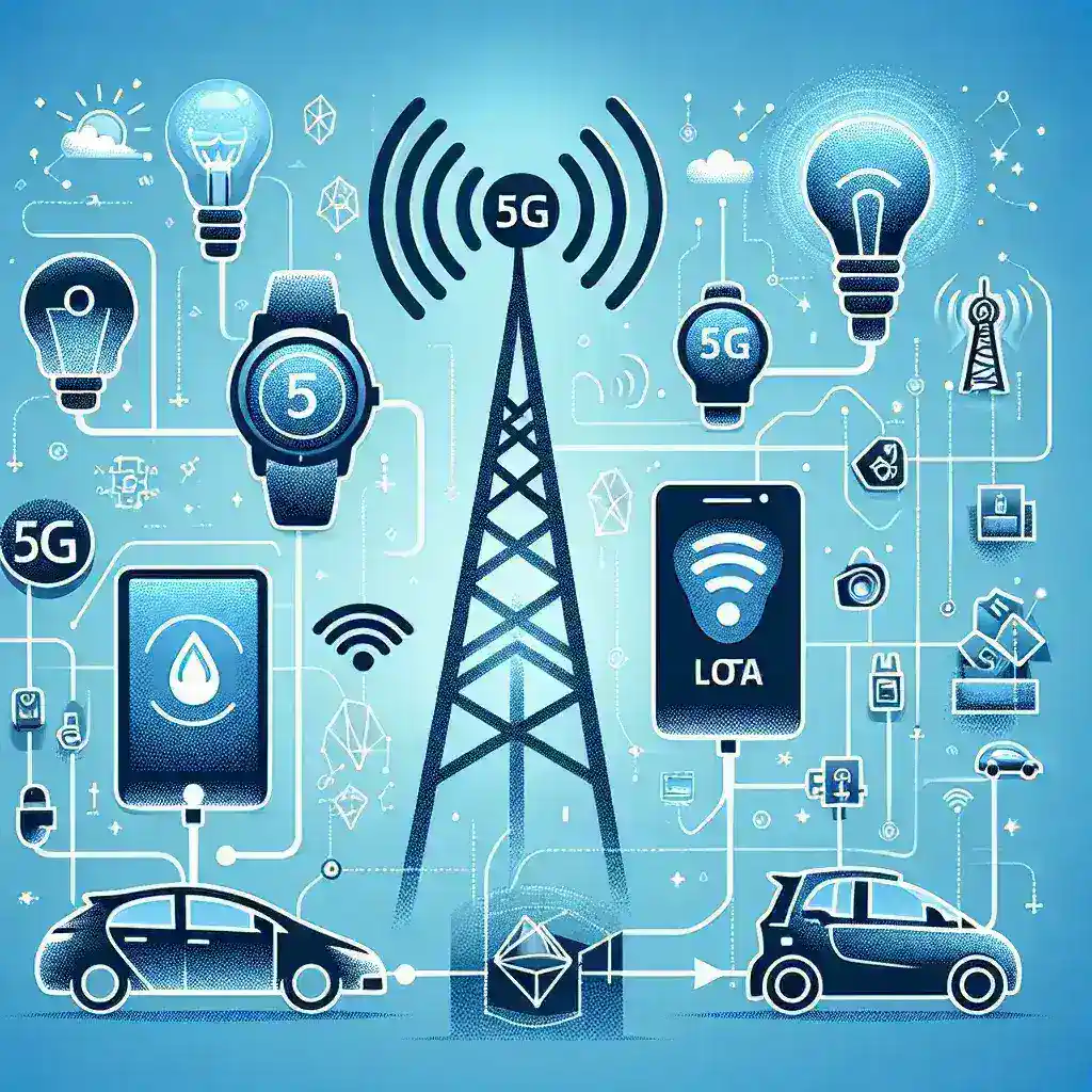 "Image illustrating the Kominfo announcement on opening the 1.4 GHz frequency for IoT and local 5G trial services, highlighting the impact on technological advancements in Indonesia."