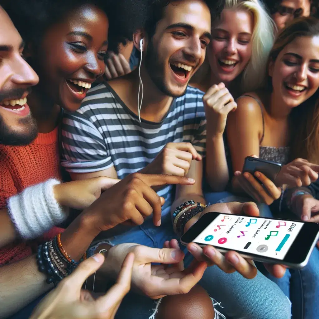 "Playlist kolaboratif Spotify yang menampilkan pemilihan lagu oleh teman melalui voting, menggambarkan antusiasme pengguna dalam berbagi musik."