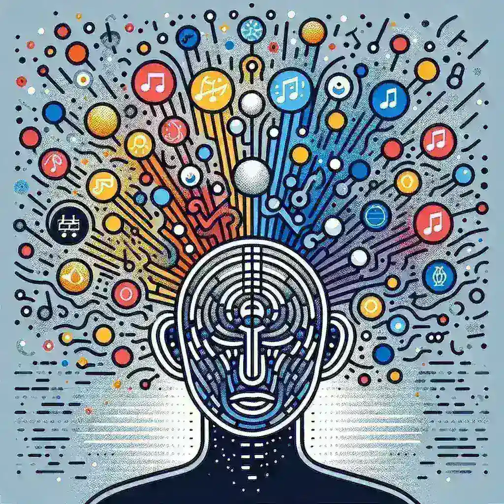 "Spotify Playlist Emosi: Ilustrasi fitur analisis emosi untuk playlist musik personal di aplikasi Spotify"